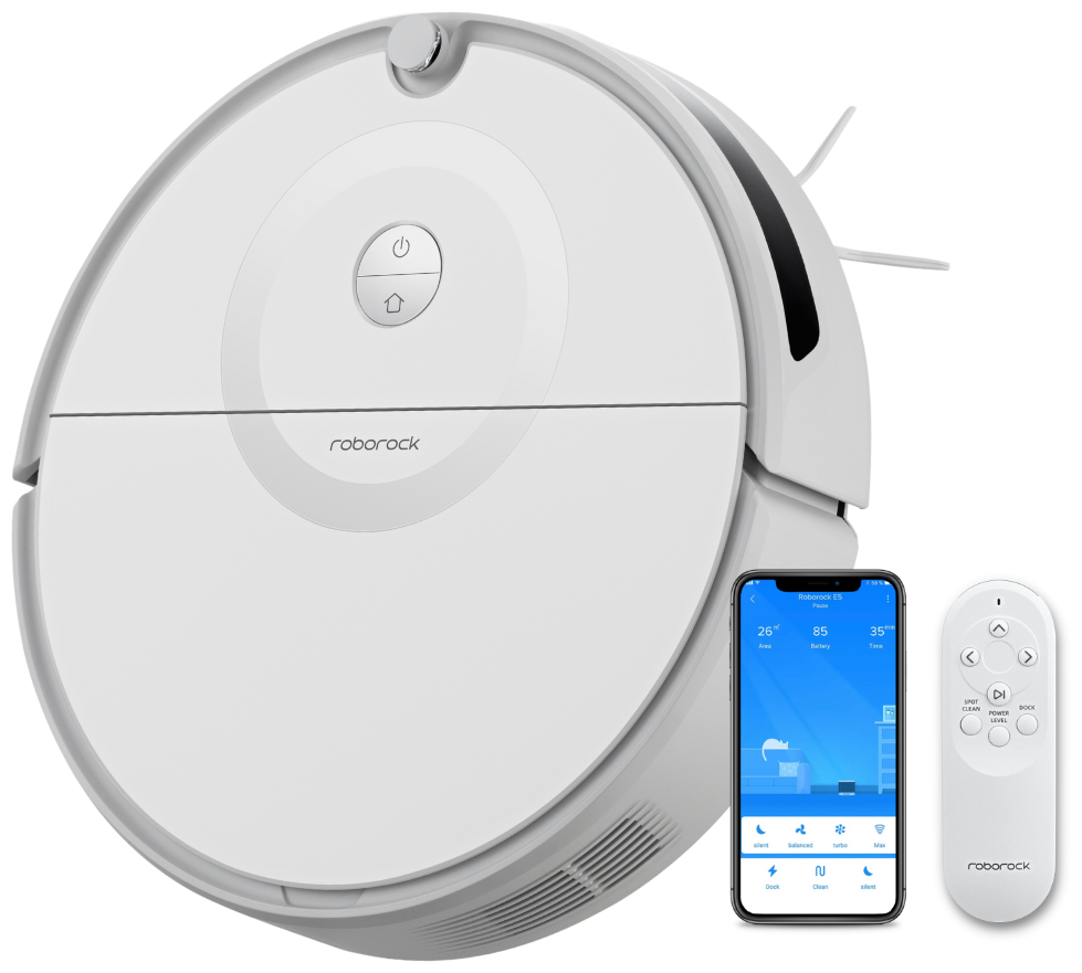 - Roborock Robot Vacuum E5 White