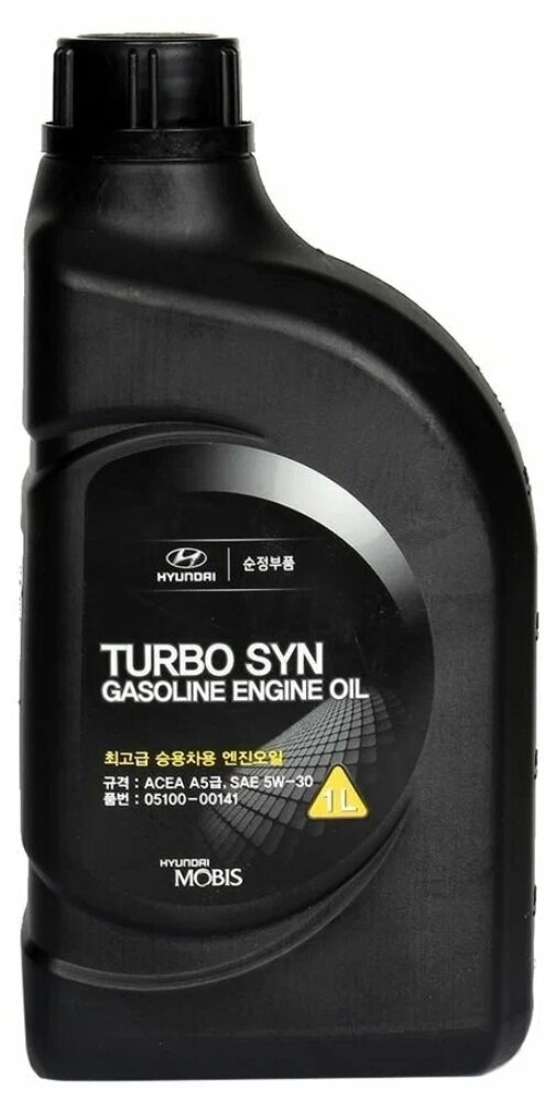 Синтетическое моторное масло MOBIS Turbo SYN Gasoline 5W-30, 1 л