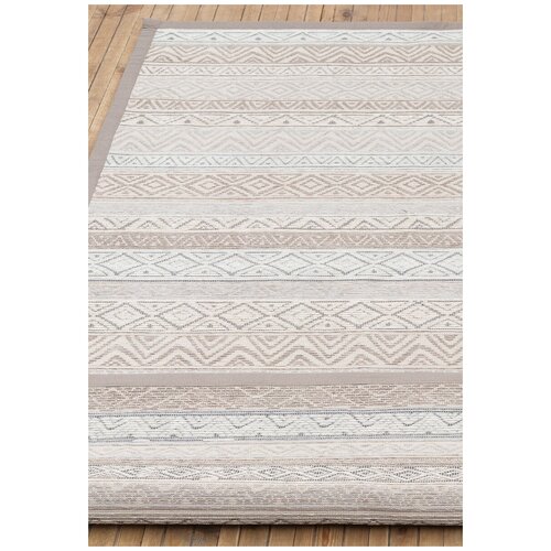 Ковер на пол 1,4 на 2 м в спальню, гостиную, двусторонний, безворсовый, бежевый Smart Weave Ridala-Linen