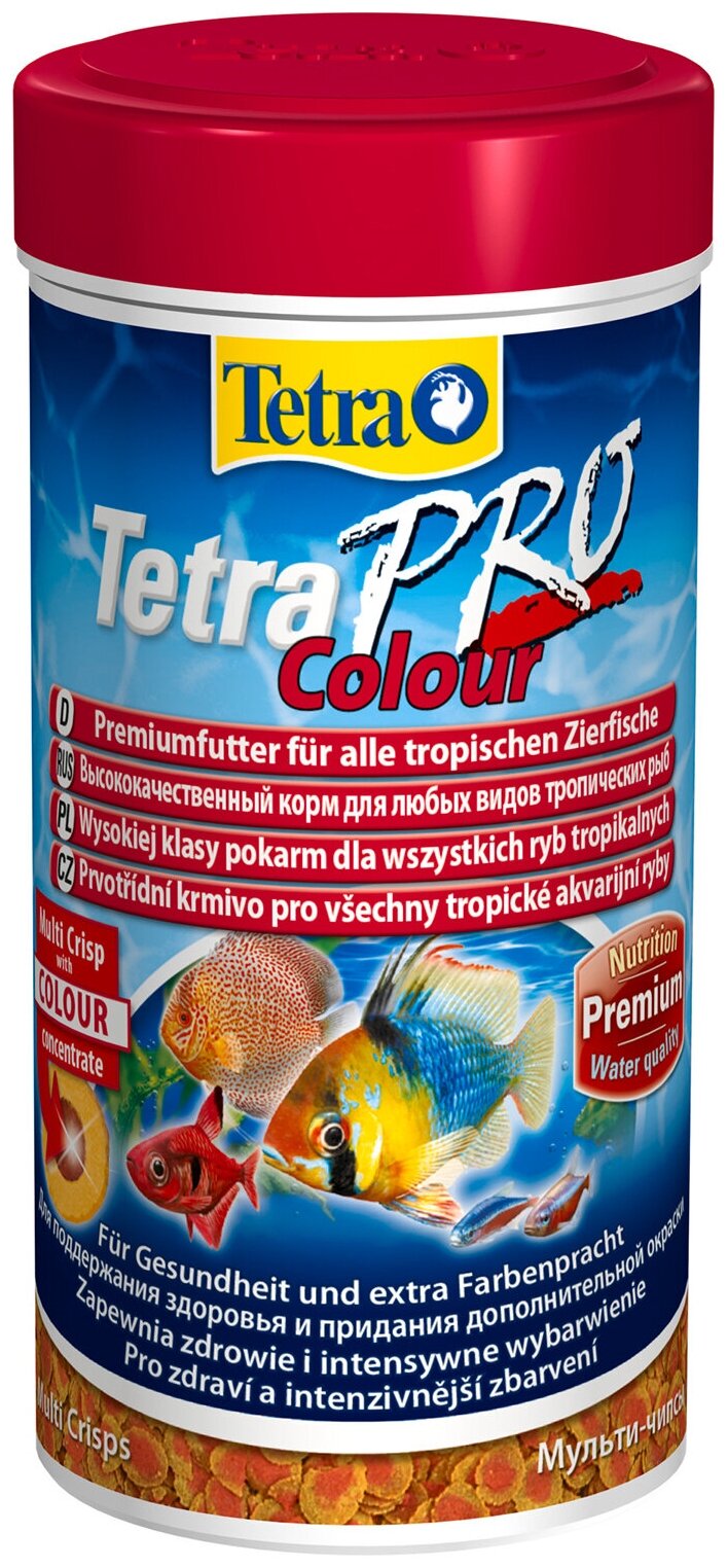 Корм для аквариумных рыб Tetra TetraPRO Colour Multi-Crisps 250 мл (чипсы) - фотография № 13