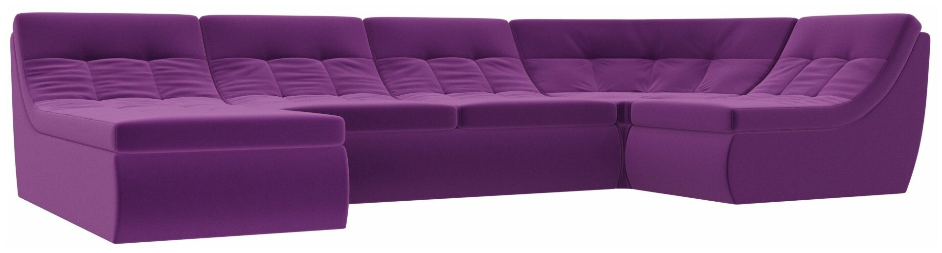 П-образный модульный диван Холидей, Микровельвет, Модель 101856