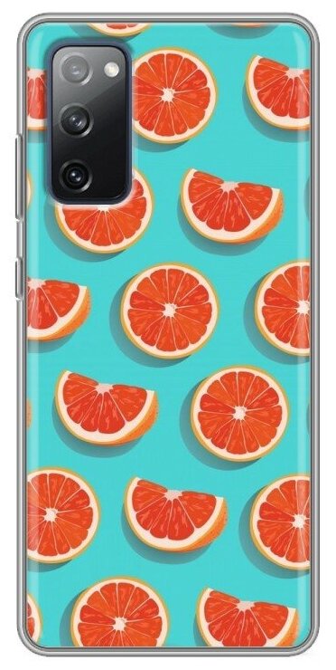 Дизайнерский силиконовый чехол для Самсунг S20 FE / Samsung Galaxy S20 FE Апельсины