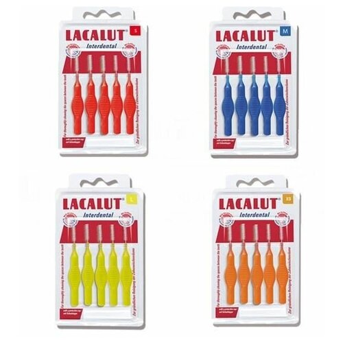 Ершики межзубные цилиндрические Interdental Lacalut/Лакалют 5шт р. M