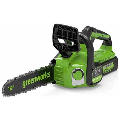 Цепная пила аккумуляторная GreenWorks GD24CS30K2 с АКБ 2Ач и ЗУ .