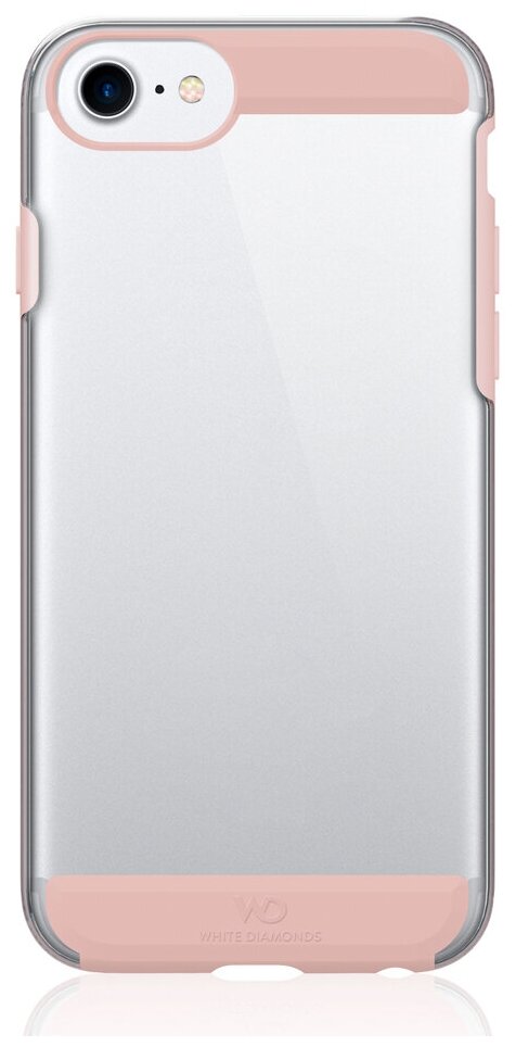 Чехол Innocence Case Clear Rose Gold для iPhone 8 Plus/7 Plus/6s Plus/6 Plus, розовое золото, 1354C, Deppa 805027