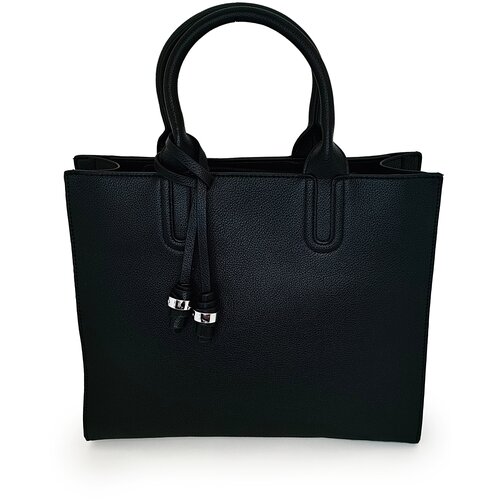 фото Классическая сумка тоут большая из экокожи базовая модель на работу, в офис, на учебу gregorini