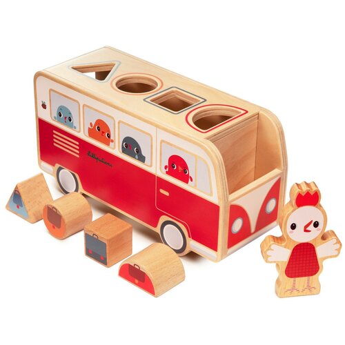 Сортер-автобус Lilliputiens Курочка Полетта