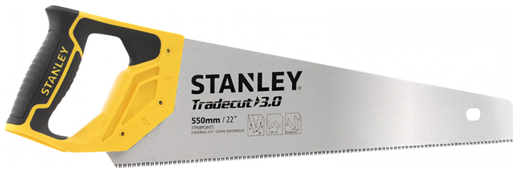 Ножовка по дереву Stanley Hand Tools STANLEY STHT20352-1 TRADECUT 7TPI 550мм
