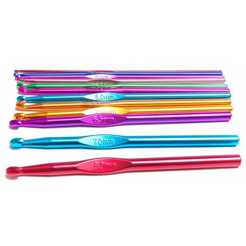 Набор крючков для вязания 12 шт 801₽