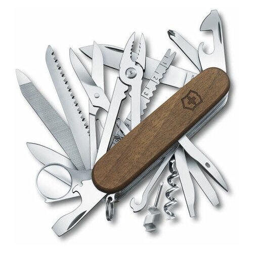 Нож Victorinox SwissChamp Wood, 91мм, 29 функций, дерево