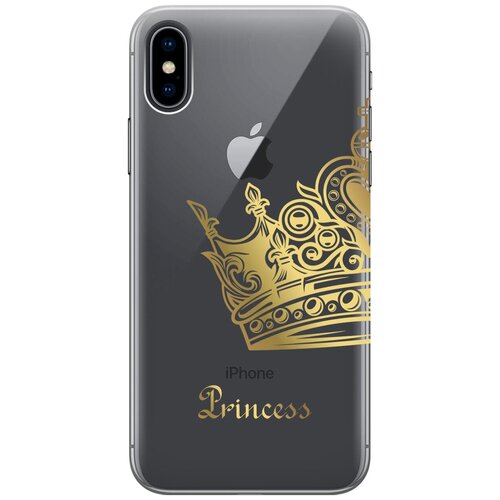 Силиконовый чехол на Apple iPhone Xs / X / Эпл Айфон Икс / Икс Эс с рисунком True Princess силиконовый чехол на apple iphone xs x эпл айфон икс икс эс с рисунком true king
