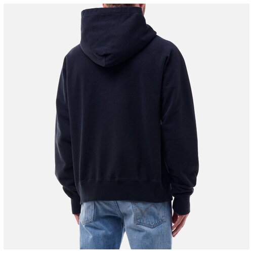 фото Мужская толстовка edwin raglan-sleeve zip hoodie чёрный , размер s