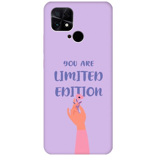 Силиконовый чехол на Xiaomi Poco C40, Сяоми Поко С40 Silky Touch Premium с принтом Limited Edition сиреневый силиконовый чехол на xiaomi poco f3 сяоми поко ф3 silky touch premium с принтом limited edition сиреневый