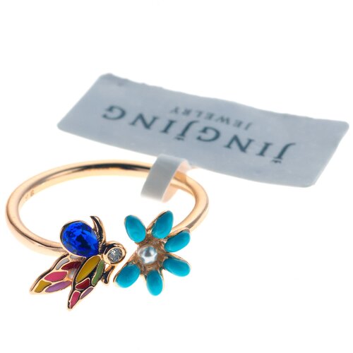 Кольцо XUPING JEWELRY эмаль голубой 380₽