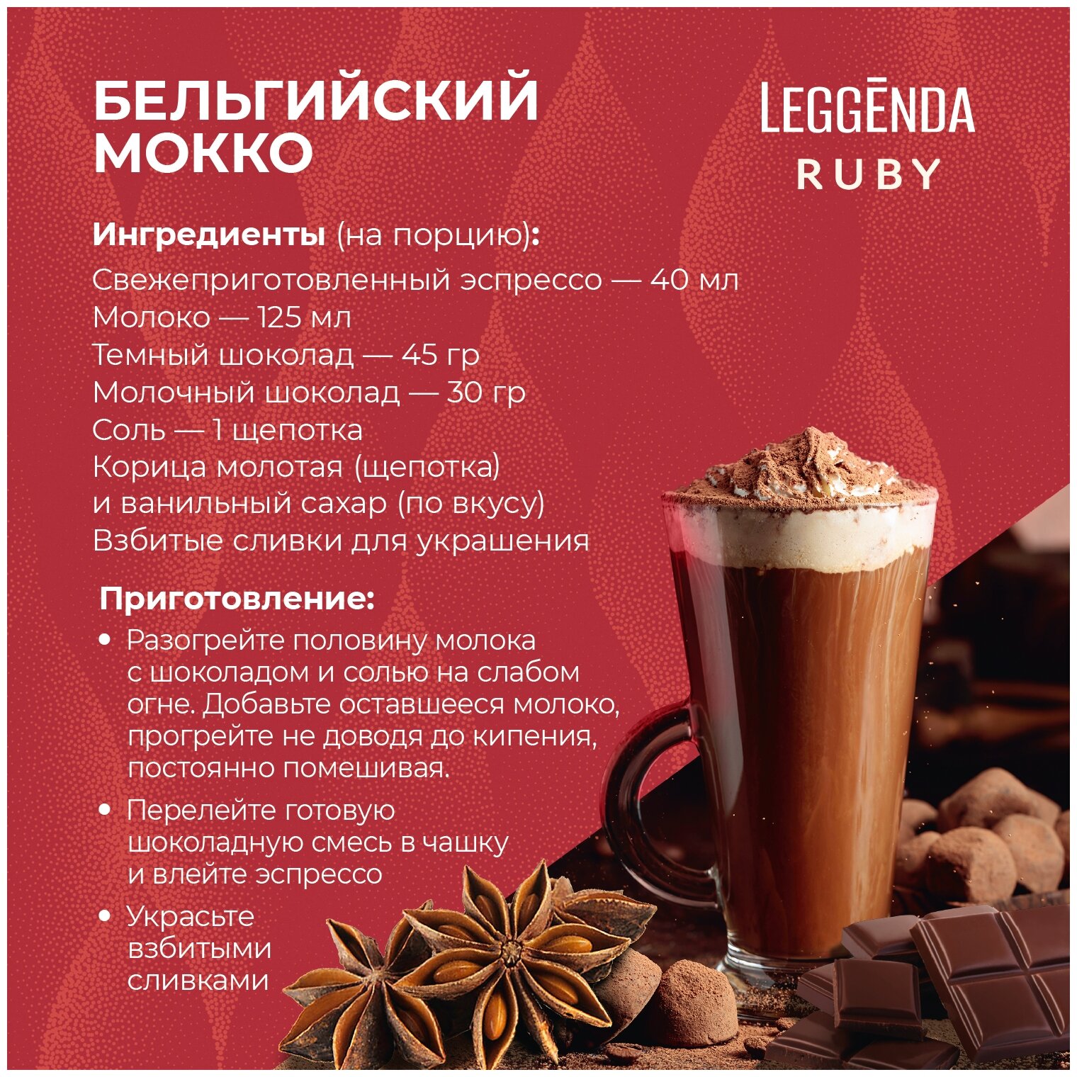 Кофе молотый Poetti Leggenda Ruby, 250 г