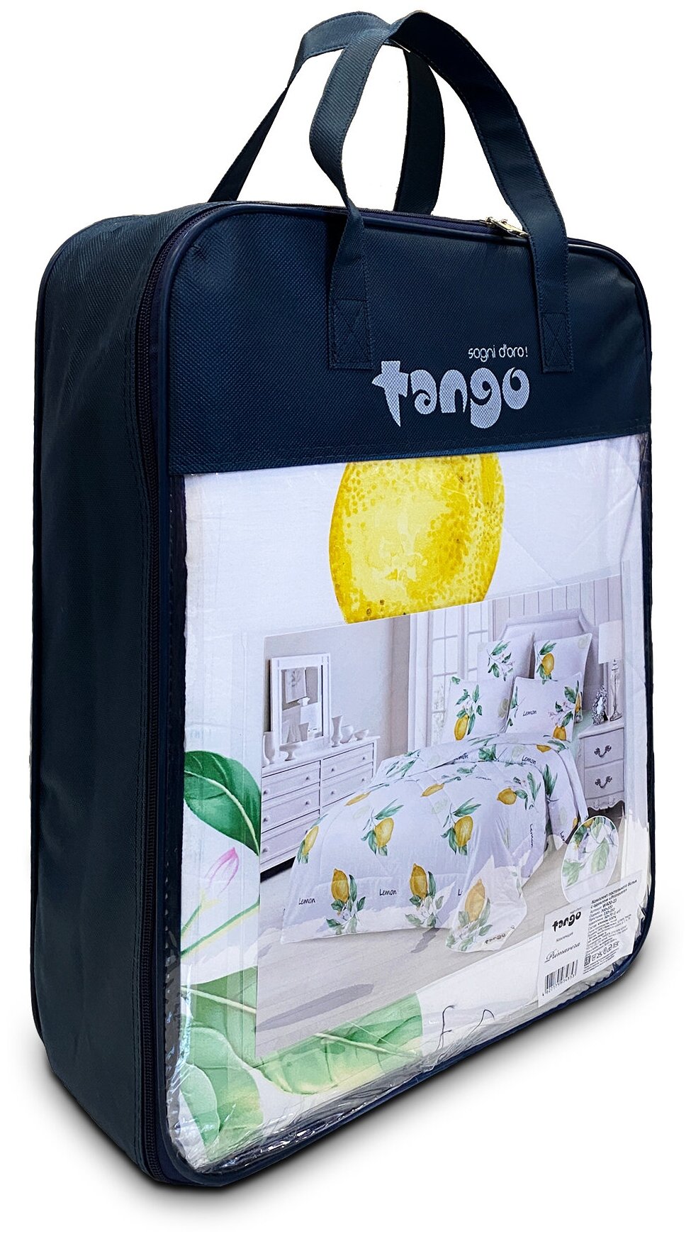 Постельное белье двухстороннее из твила с одеялом TANGO PRIMAVERA W-72 50х70 (2шт) евро - фотография № 2