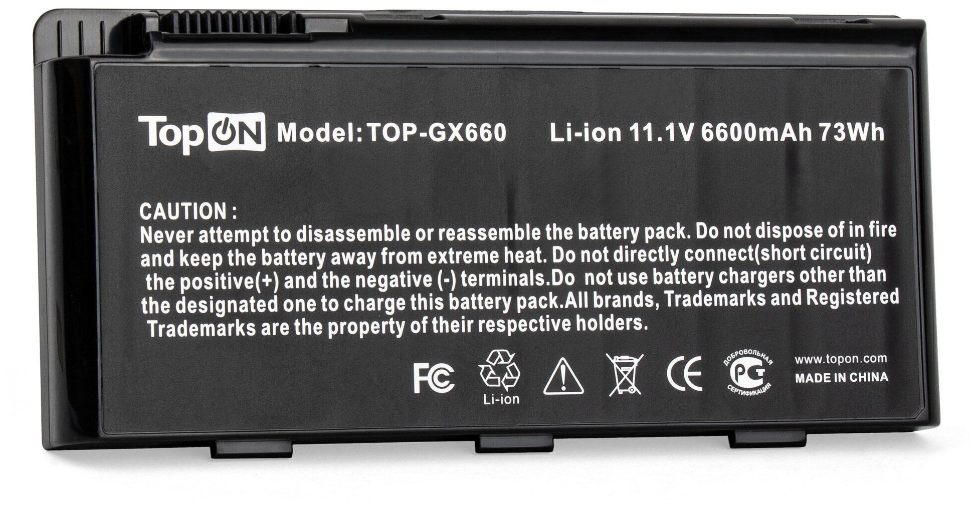 Аккумулятор для ноутбука MSI Erazer X6811 GX680 GX780 GT660 GT780 Series 111V 6600mAh 73Wh PN: BTY-M6D S9N-3496200-M47