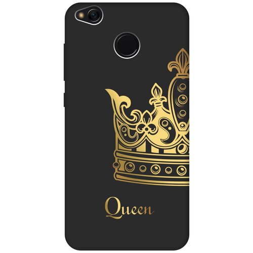 Матовый чехол True Queen для Xiaomi Redmi 4X / Сяоми Редми 4Х с 3D эффектом черный матовый чехол true queen для xiaomi redmi 4x сяоми редми 4х с 3d эффектом черный