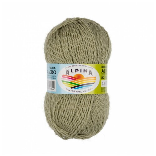 Пряжа ALPINA ALPACA ACRO 44 % мериносовая шерсть, 38 % акрил, 18 % альпака 4 шт. х 50 г 150 м ± 7 м №04 св.зеленый