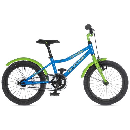 Детский велосипед Author Orbit 16 (2021), рама 9, сине-салатовый