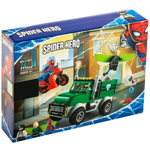 конструктор lego marvel spiderman 76147 ограбление стервятника 93 дет Конструктор Человек Паук 11497 - Ограбление Стервятника