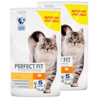 PERFECT FIT SENSITIVE для взрослых кошек при аллергии с индейкой (1,2 + 1,2 кг)