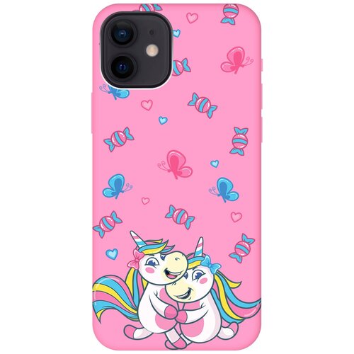 Силиконовый чехол на Apple iPhone 12 / 12 Pro / Эпл Айфон 12 / 12 Про с рисунком Unicorns and Candies Soft Touch розовый силиконовый чехол на apple iphone 12 12 pro эпл айфон 12 12 про с рисунком unicorns and candies