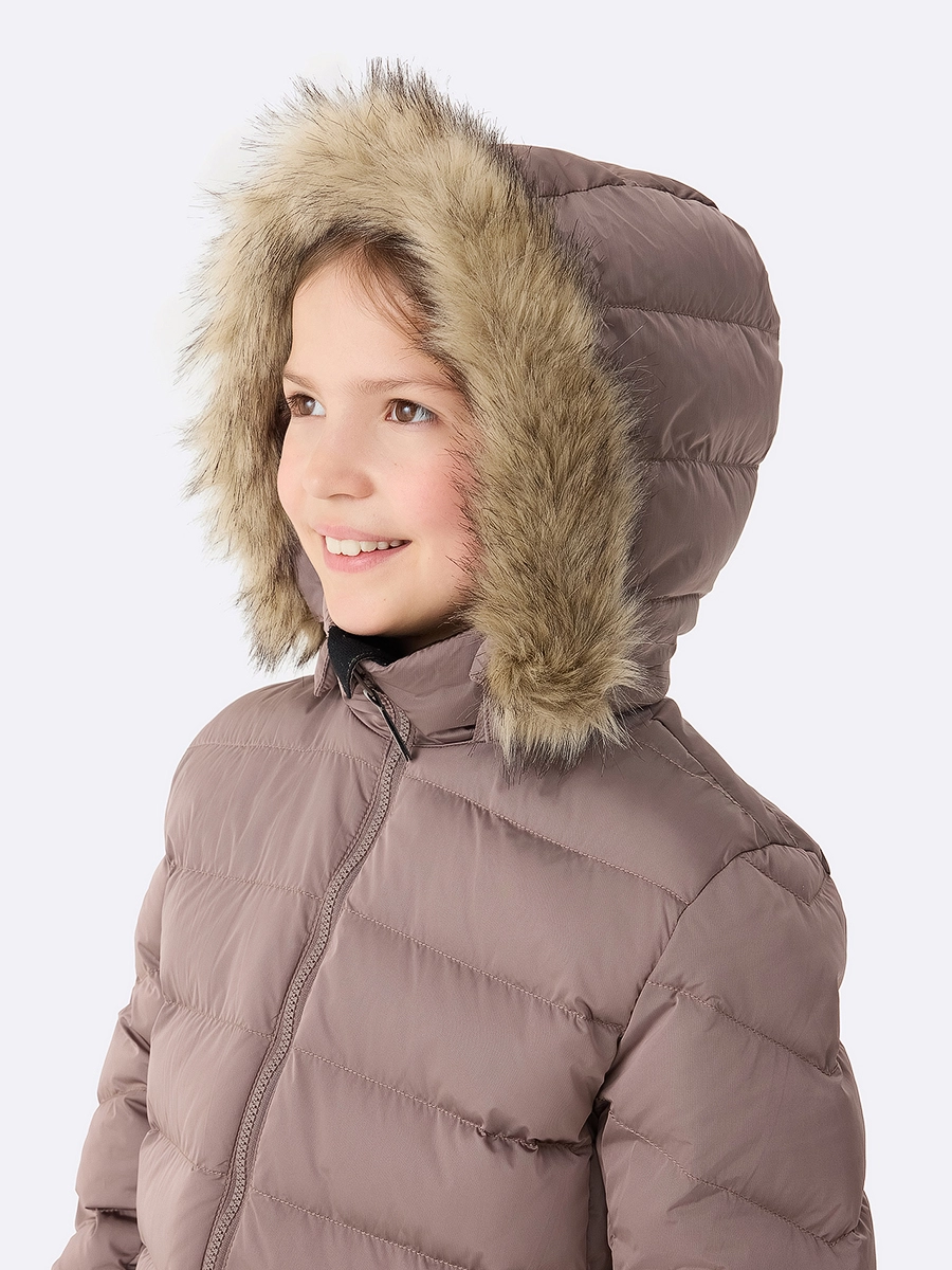 Пуховик Lassie Marja, размер 146, розовый, — фото 1