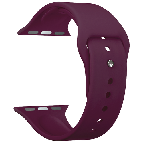 Ремешок Band Silicone для Apple Watch 42/44 mm, силиконовый, бургунди, Deppa 47132