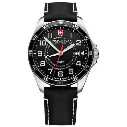 Наручные часы VICTORINOX Часы наручные мужские Victorinox FieldForce GMT 241895, черный