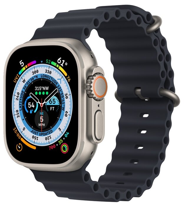 Умные часы Apple Watch Ultra 49 mm Titanium Case Ocean Band Титановый/Полуночный