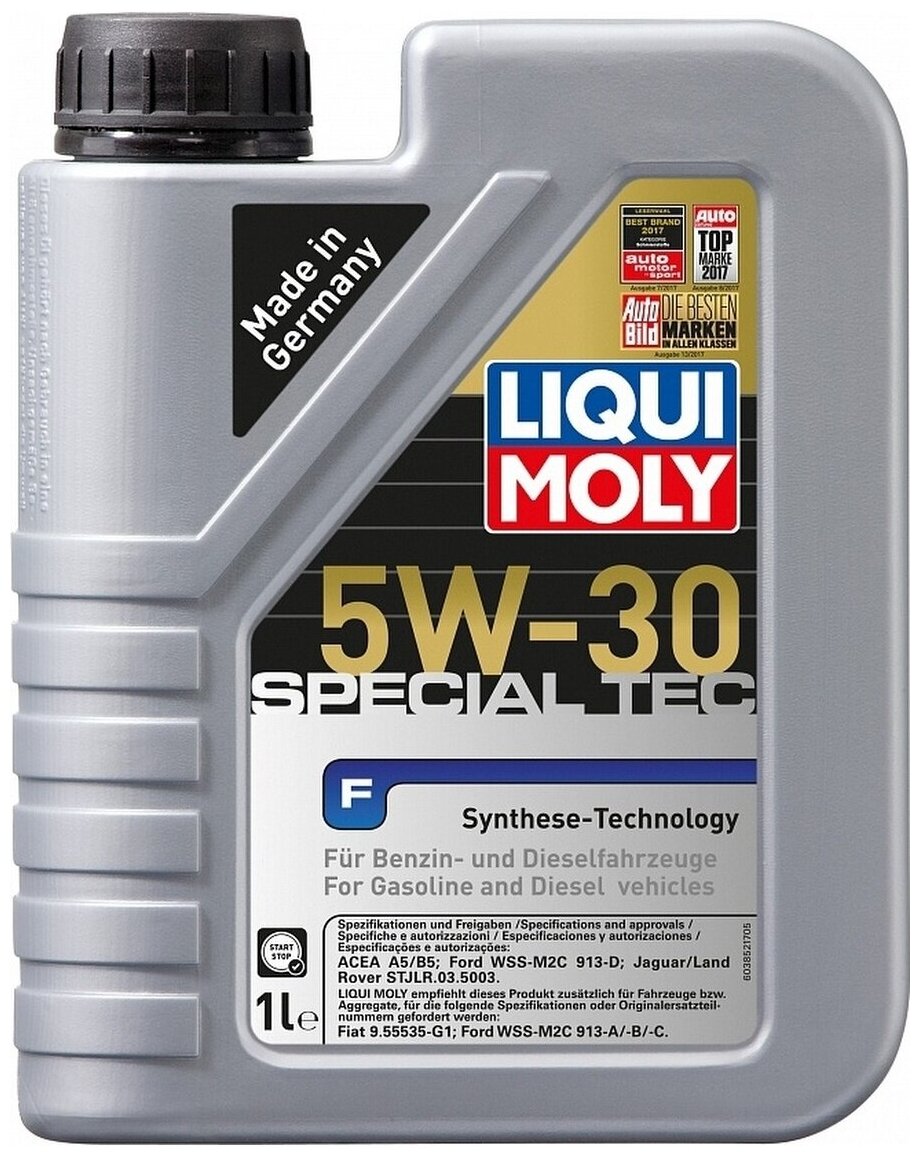 HC-синтетическое моторное масло LIQUI MOLY Special Tec F 5W-30, 1 л