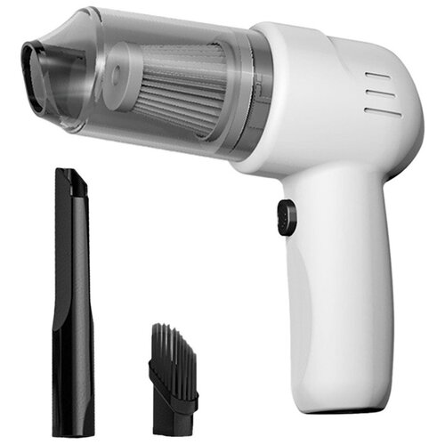 Портативный автомобильный пылесос для сухой уборки 2 в 1 Автопылесос ручной для очистки салона дома офиса Белый 117900₽