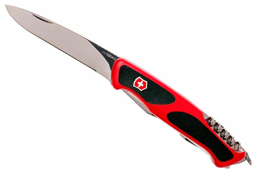 Нож перочинный Victorinox RangerGrip 55 (0.9563.C) 130мм 12функций красный/черный карт.коробка [0.9563.c ] - фото №3