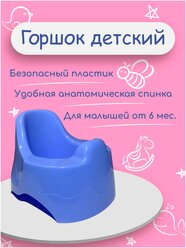 Горшок детский для мальчика (бирюзовый, зелёный, голубой)