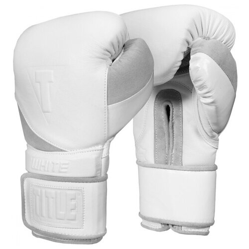Перчатки боксерские TITLE White Training 2.0, 12 унций