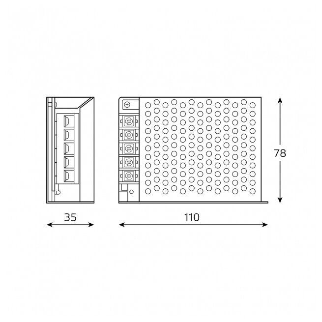 Блок питания Gauss Basic 12V 60W IP20 1/120 - фотография № 2