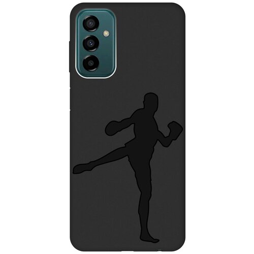 Матовый чехол Kickboxing для Samsung Galaxy M23 5G / Самсунг М23 5г с 3D эффектом черный матовый чехол advocado для samsung galaxy m23 5g самсунг м23 5г с 3d эффектом черный