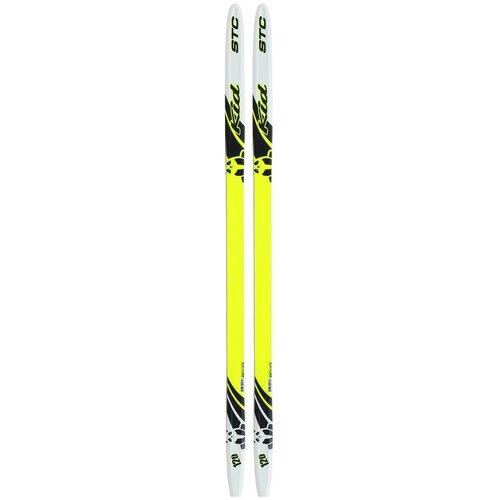 Лыжи пластиковые бренд ЦСТ step, длина 120 см, цвет микс