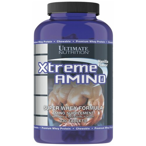 Ultimate Nutrition Amino XTREME AMINO ссо вкусом Ваниль 330 капсул ultimate nutrition xtreme amino 330 табл ultimate nutrition клубника