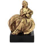 28-248 Фигурка Дама в золотом, под старину 10x9x14см, Glasar - изображение