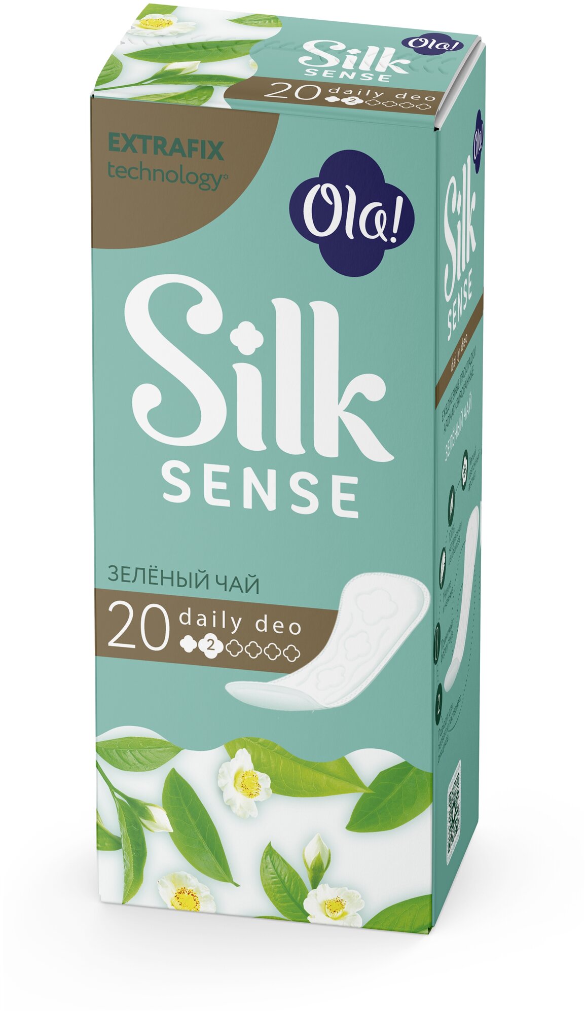 Прокладки ежедневные Ola! Silk Sense Daily Deo Зеленый чай 20 шт