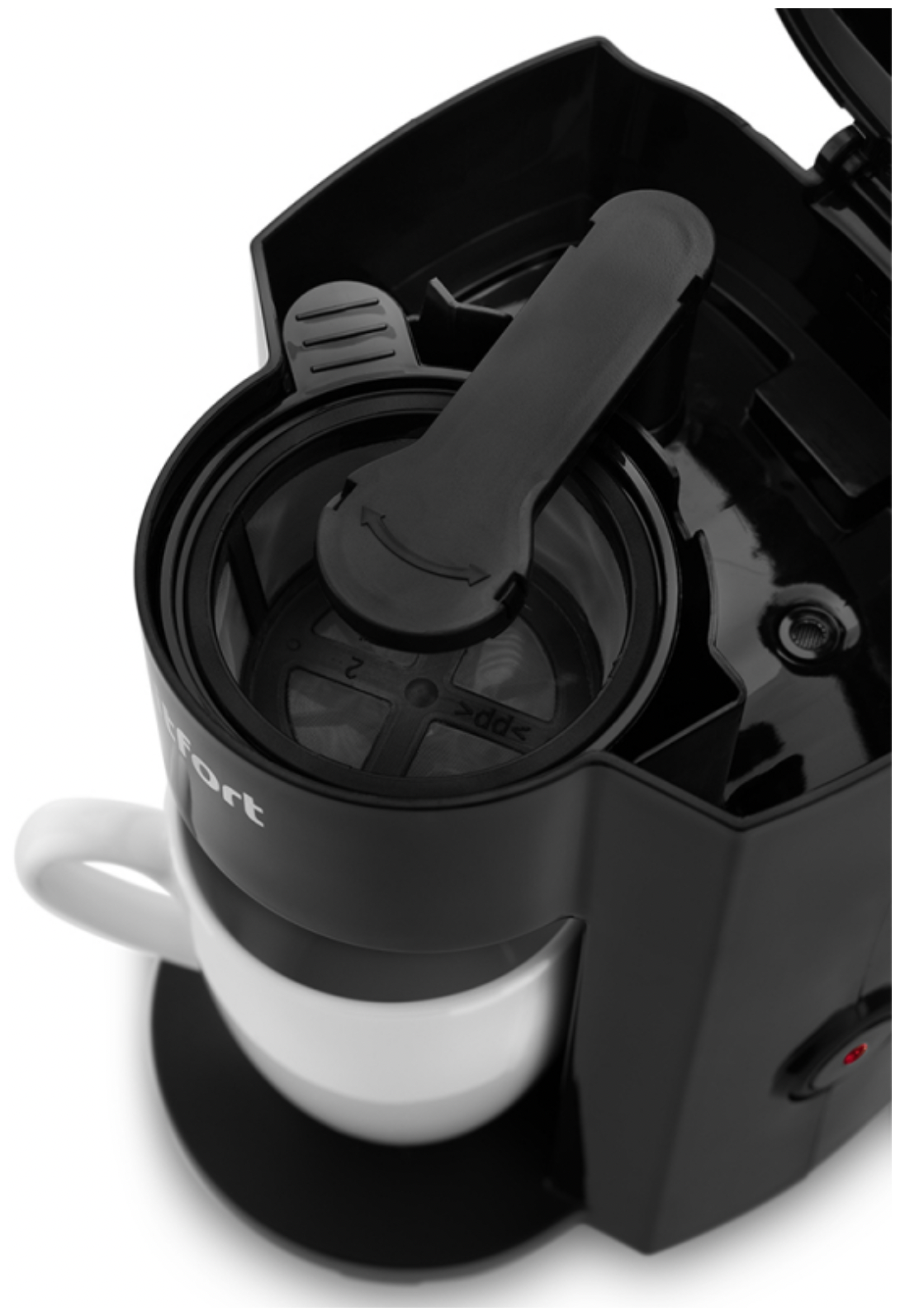 Кофеварка, капельная кофеварка Kitfort КТ, 350Вт, черный - фотография № 3