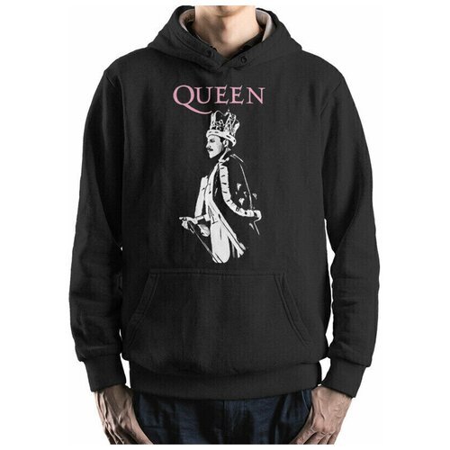 Худи DreamShirts с принтом Фредди Меркьюри Queen Мужской Черный 56