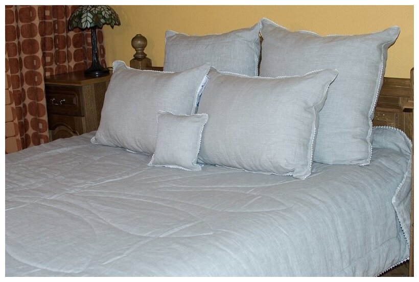 Одеяло легкое с хлопковым волокном Natura Sanat чехол из льна Дивный лен 200х220 ДЛ-О-7-2 - фотография № 12