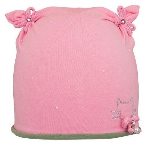 Шапка mialt, размер 48-50, розовый шапка gulliver для девочек демисезонная хлопок размер 48 розовый