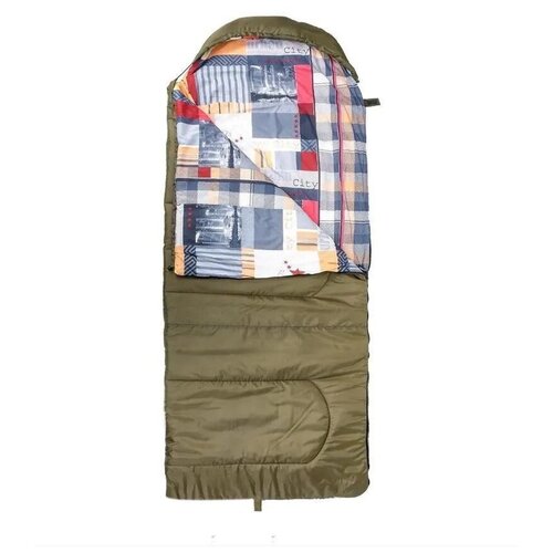 Спальный мешок Helios OLYMPUS Wide Plus 400 220х90 холлофайбер зеленыйгород спальник одеяло в палатку туризм поход охота рыбалка 298000₽