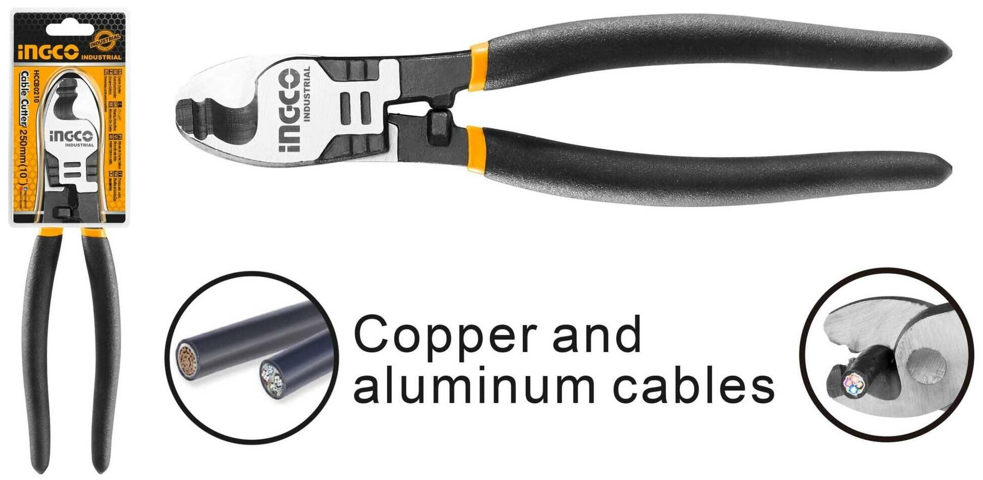 Ножницы для резки кабелей 250 мм INGCO HCCB0210 INDUSTRIAL