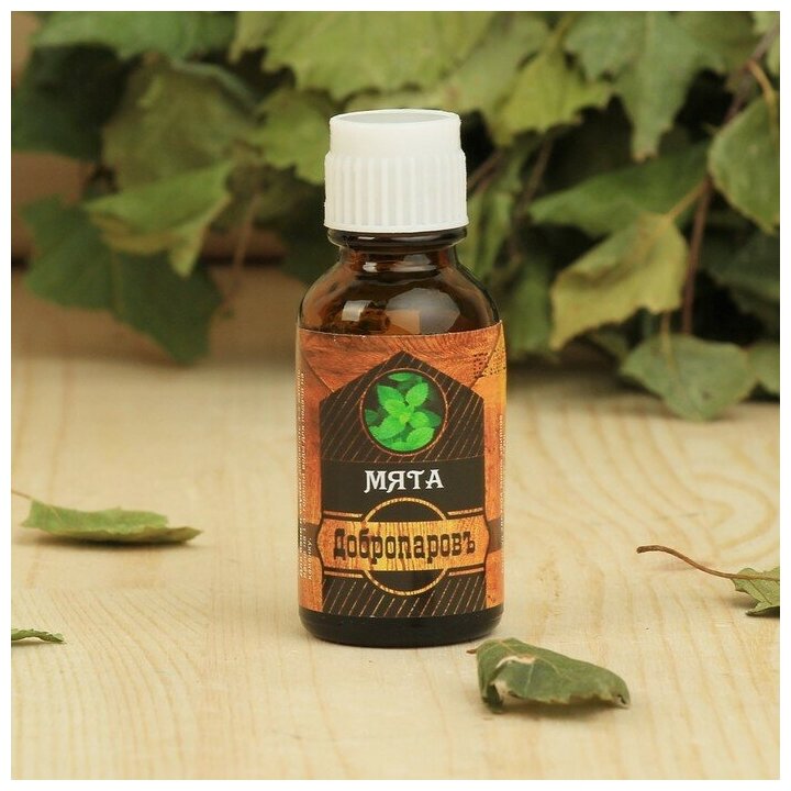 фото Эфирное масло "Мята", флакон-капельница, "Добропаровъ"