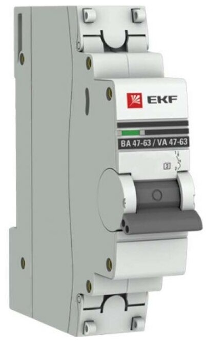 Автоматический выключатель 1P 13А (C) 4,5kA ВА 47-63, EKF PROxima